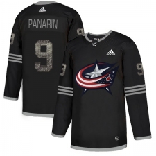 Men's Adidas Columbus Blue Jackets #9 Artemi Panarin Black Authentic Classic Stitched NHL Jersey