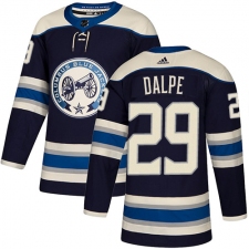 Men's Adidas Columbus Blue Jackets #29 Zac Dalpe Authentic Navy Blue Alternate NHL Jersey