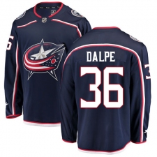 Men's Columbus Blue Jackets #36 Zac Dalpe Fanatics Branded Navy Blue Home Breakaway NHL Jersey