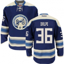 Men's Reebok Columbus Blue Jackets #36 Zac Dalpe Authentic Navy Blue Third NHL Jersey