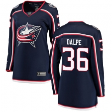 Women's Columbus Blue Jackets #36 Zac Dalpe Fanatics Branded Navy Blue Home Breakaway NHL Jersey