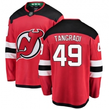 Men's New Jersey Devils #49 Eric Tangradi Fanatics Branded Red Home Breakaway NHL Jersey