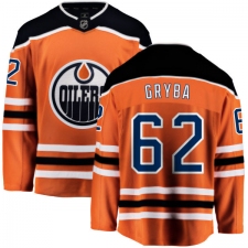 Men's Edmonton Oilers #62 Eric Gryba Fanatics Branded Orange Home Breakaway NHL Jersey