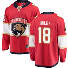 Men's Florida Panthers #18 Micheal Haley Fanatics Branded Red Home Breakaway NHL Jersey