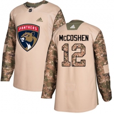 Men's Adidas Florida Panthers #12 Ian McCoshen Authentic Camo Veterans Day Practice NHL Jersey