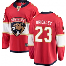 Men's Florida Panthers #23 Connor Brickley Fanatics Branded Red Home Breakaway NHL Jersey