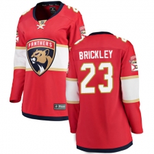Women's Florida Panthers #23 Connor Brickley Fanatics Branded Red Home Breakaway NHL Jersey