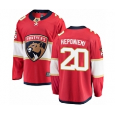Youth Florida Panthers #20 Aleksi Heponiemi Authentic Red Home Fanatics Branded Breakaway Hockey Jersey