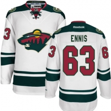 Youth Reebok Minnesota Wild #63 Tyler Ennis Authentic White Away NHL Jersey