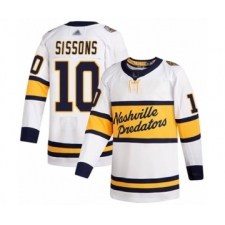 Youth Nashville Predators #10 Colton Sissons Authentic White 2020 Winter Classic Hockey Jersey