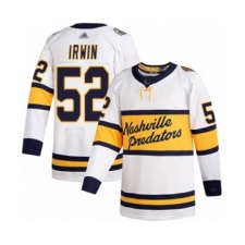Men's Nashville Predators #52 Matt Irwin Authentic White 2020 Winter Classic Hockey Jersey