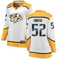 Women's Nashville Predators #52 Matt Irwin Fanatics Branded White Away Breakaway NHL Jersey