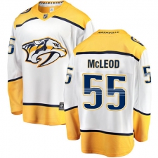 Men's Nashville Predators #55 Cody McLeod Fanatics Branded White Away Breakaway NHL Jersey
