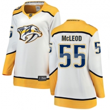 Women's Nashville Predators #55 Cody McLeod Fanatics Branded White Away Breakaway NHL Jersey