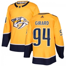 Youth Adidas Nashville Predators #94 Samuel Girard Authentic Gold Home NHL Jersey