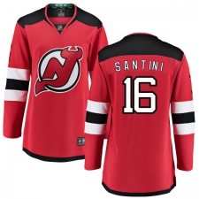 Women's New Jersey Devils #16 Steve Santini Fanatics Branded Red Home Breakaway NHL Jersey