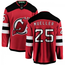 Men's New Jersey Devils #25 Mirco Mueller Fanatics Branded Red Home Breakaway NHL Jersey