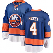 Men's New York Islanders #4 Thomas Hickey Fanatics Branded Royal Blue Home Breakaway NHL Jersey