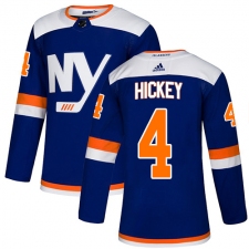 Youth Adidas New York Islanders #4 Thomas Hickey Premier Blue Alternate NHL Jersey