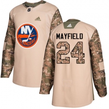 Men's Adidas New York Islanders #24 Scott Mayfield Authentic Camo Veterans Day Practice NHL Jersey