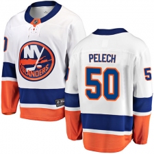 Youth New York Islanders #50 Adam Pelech Fanatics Branded White Away Breakaway NHL Jersey