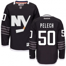 Youth Reebok New York Islanders #50 Adam Pelech Premier Black Third NHL Jersey