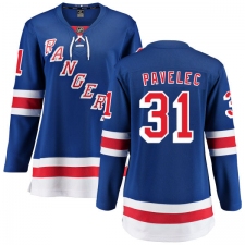 Women's New York Rangers #31 Ondrej Pavelec Fanatics Branded Royal Blue Home Breakaway NHL Jersey