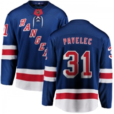 Youth New York Rangers #31 Ondrej Pavelec Fanatics Branded Royal Blue Home Breakaway NHL Jersey