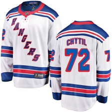 Men's New York Rangers #72 Filip Chytil Fanatics Branded White Away Breakaway NHL Jersey