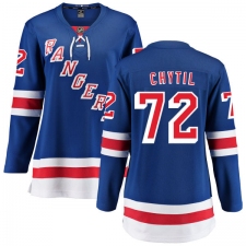 Women's New York Rangers #72 Filip Chytil Fanatics Branded Royal Blue Home Breakaway NHL Jersey