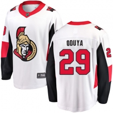 Men's Ottawa Senators #29 Johnny Oduya Fanatics Branded White Away Breakaway NHL Jersey