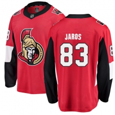 Youth Ottawa Senators #83 Christian Jaros Fanatics Branded Red Home Breakaway NHL Jersey
