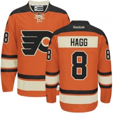 Men's Reebok Philadelphia Flyers #8 Robert Hagg Authentic Orange New Third NHL Jersey