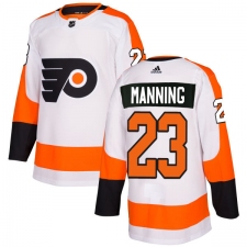 Women's Adidas Philadelphia Flyers #23 Brandon Manning Authentic White Away NHL Jersey
