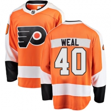 Men's Philadelphia Flyers #40 Jordan Weal Fanatics Branded Orange Home Breakaway NHL Jersey