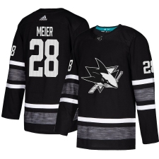 Men's Adidas San Jose Sharks #28 Timo Meier Black 2019 All-Star Game Parley Authentic Stitched NHL Jersey