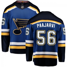 Men's St. Louis Blues #56 Magnus Paajarvi Fanatics Branded Royal Blue Home Breakaway NHL Jersey