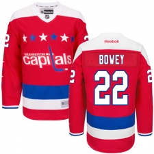 Men's Reebok Washington Capitals #22 Madison Bowey Premier Red Third NHL Jersey