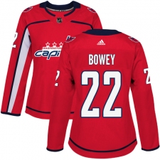 Women's Adidas Washington Capitals #22 Madison Bowey Premier Red Home NHL Jersey