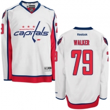 Men's Reebok Washington Capitals #79 Nathan Walker Authentic White Away NHL Jersey