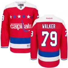 Women's Reebok Washington Capitals #79 Nathan Walker Premier Red Third NHL Jersey