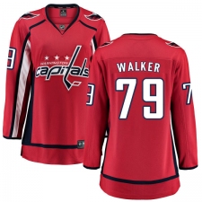 Women's Washington Capitals #79 Nathan Walker Fanatics Branded Red Home Breakaway NHL Jersey