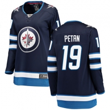 Women's Winnipeg Jets #19 Nic Petan Fanatics Branded Navy Blue Home Breakaway NHL Jersey