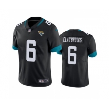 Men's Jacksonville Jaguars #6 Chris Claybrooks Black Vapor Untouchable Limited Stitched Jersey