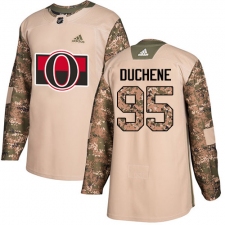 Men's Adidas Ottawa Senators #95 Matt Duchene Authentic Camo Veterans Day Practice NHL Jersey