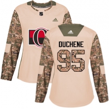 Women's Adidas Ottawa Senators #95 Matt Duchene Authentic Camo Veterans Day Practice NHL Jersey