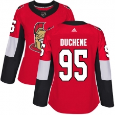 Women's Adidas Ottawa Senators #95 Matt Duchene Premier Red Home NHL Jersey