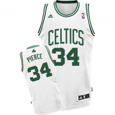 Men's Adidas Boston Celtics #34 Paul Pierce Swingman White Home NBA Jersey