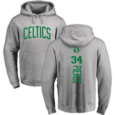 NBA Nike Boston Celtics #34 Paul Pierce Ash Backer Pullover Hoodie