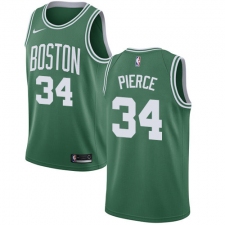 Youth Nike Boston Celtics #34 Paul Pierce Swingman Green(White No.) Road NBA Jersey - Icon Edition